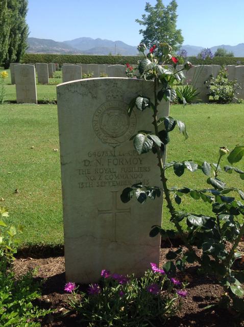 lance corporal donald neville formoy